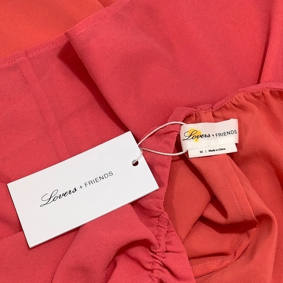 Lovers + Friends plunge v neck backless mini dress size XS NWT - Picture 14 of 16